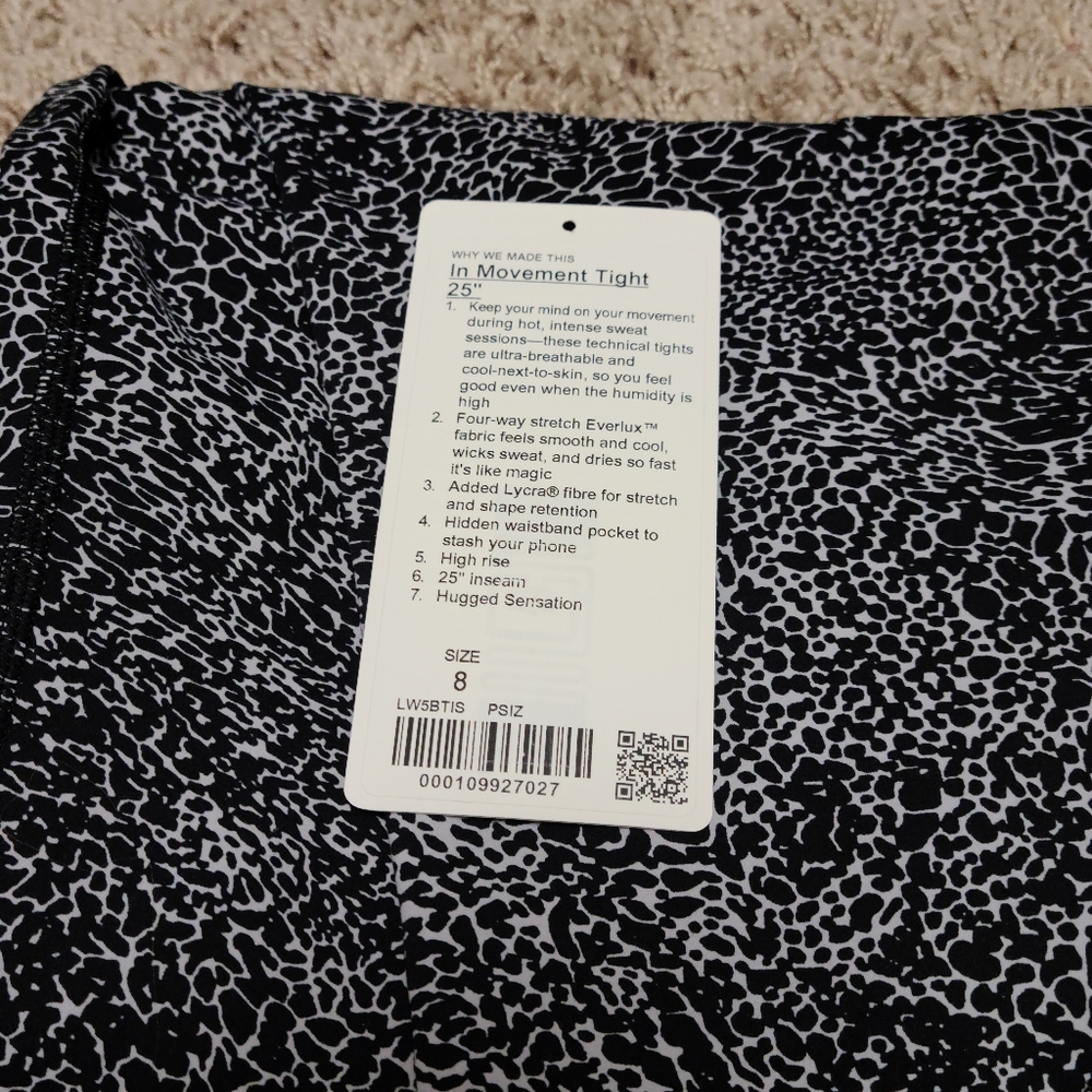 Lululemon In Movement Tight 25"
